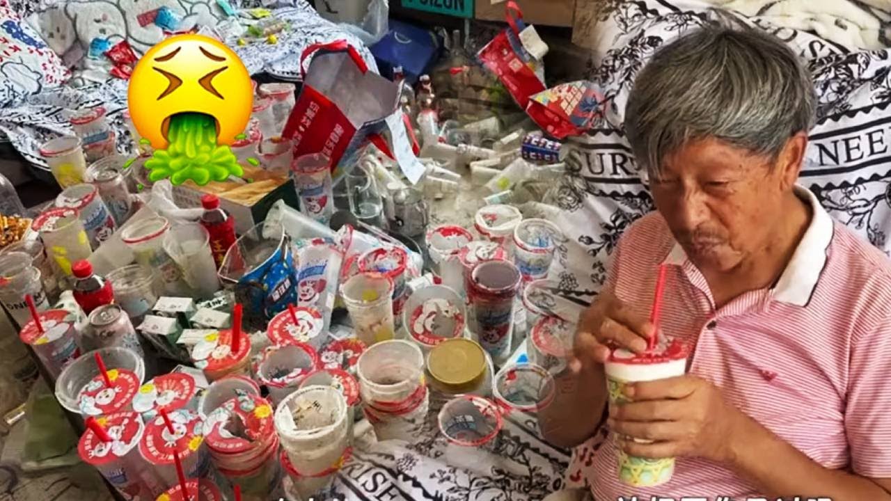😭It's terrifying that an 80-year-old man has fallen in love with milk tea!