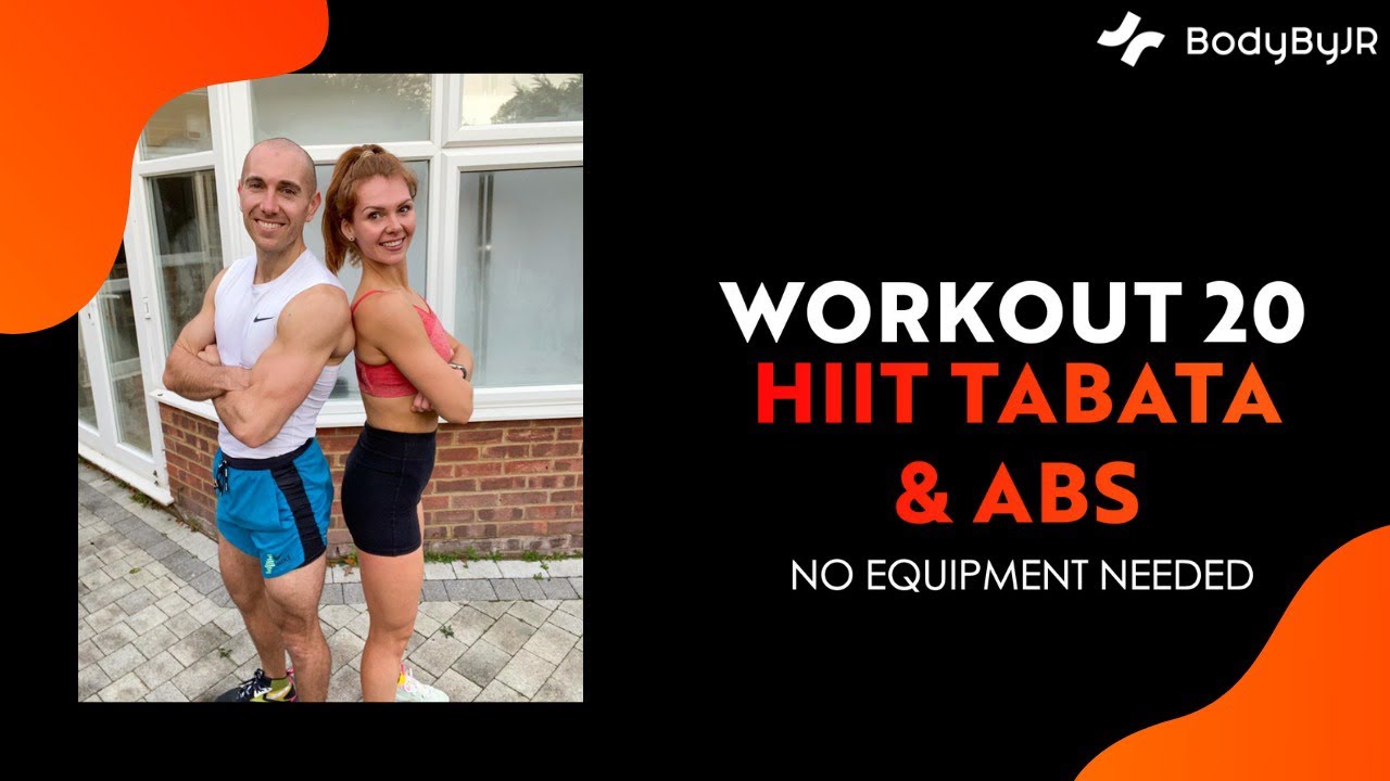 40 Minute HIIT TABATA & ABS Workout 20 | No Equipment - March Fitness Challenge | BodyByJR TV
