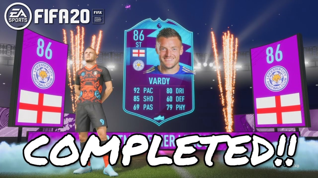 FIFA 20 : Jamie Vardy POTM SBC Completed!!