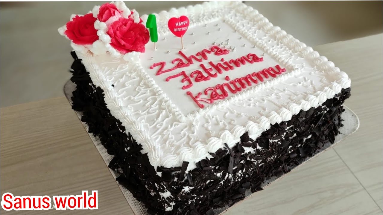 ഇനി ടെൻഷൻ ഇല്ലാതെ 3 kg യും ഉണ്ടാക്കാം|3kg balck forest cake recipe in malayalam|sanus world|