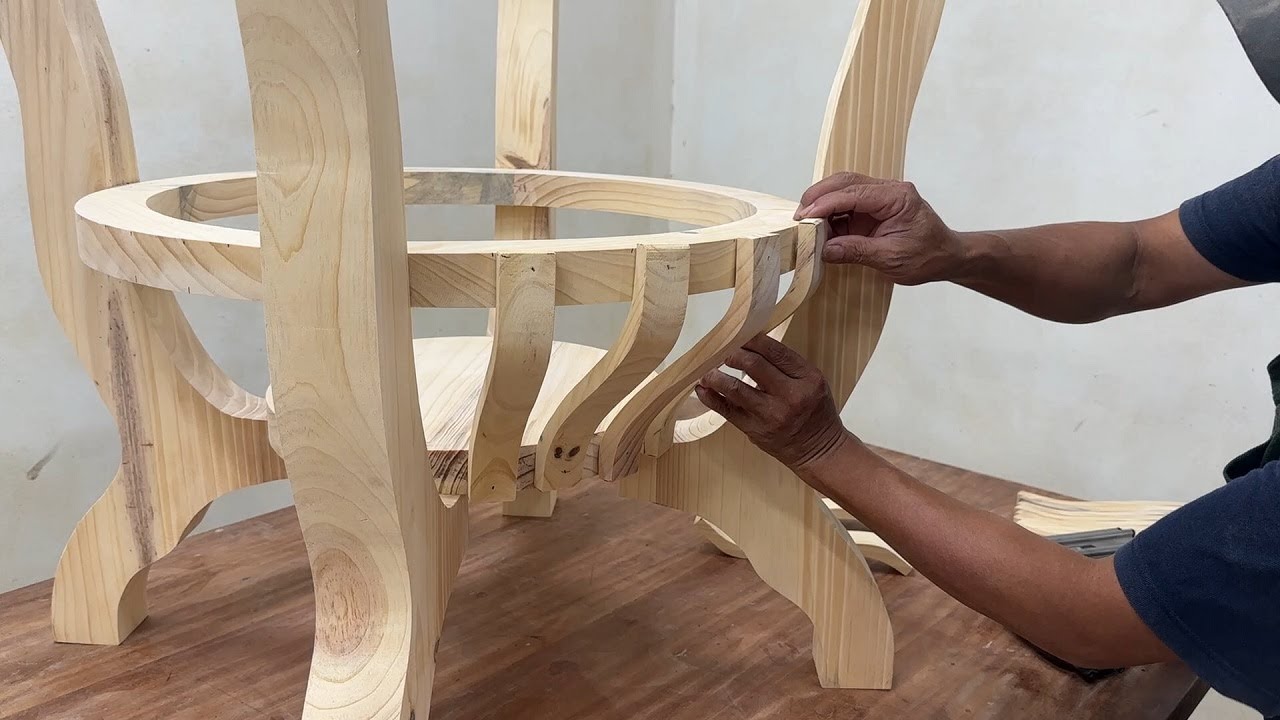 Creative Wooden Interior Design Project // Building A Tea Table Combined With A Beautiful Cabinet