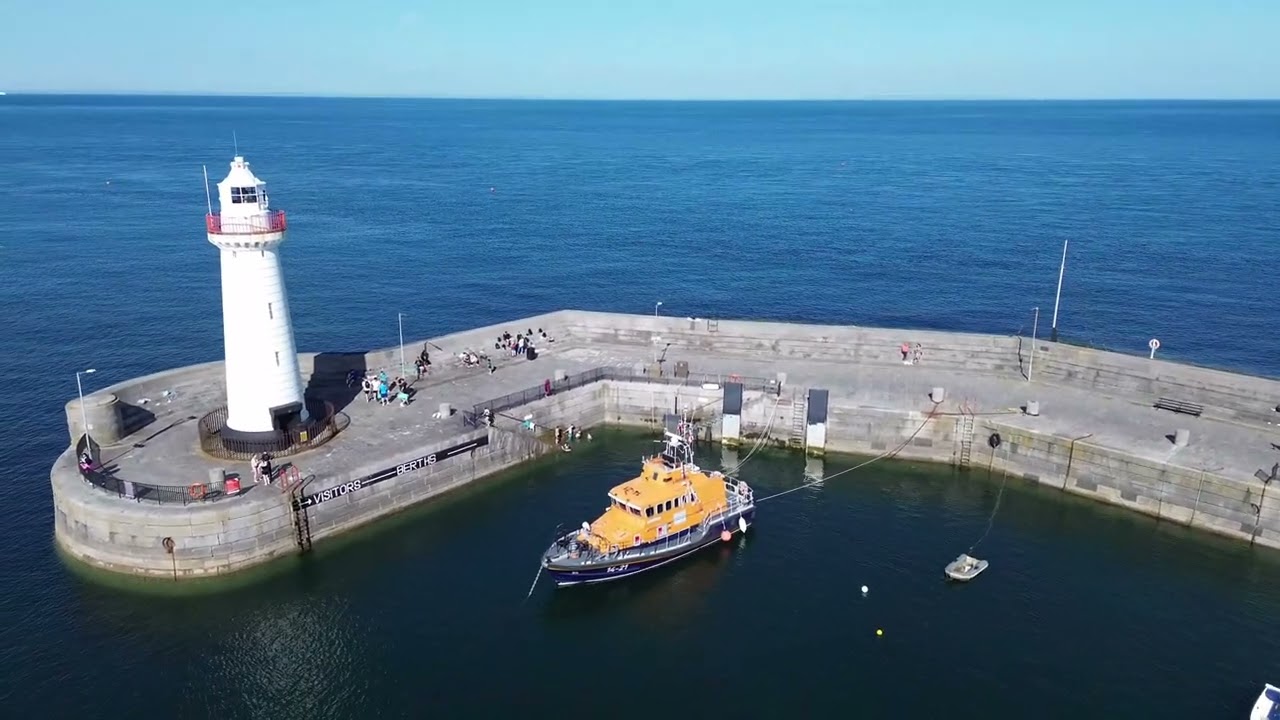 Donaghadee lighthouse and harbour