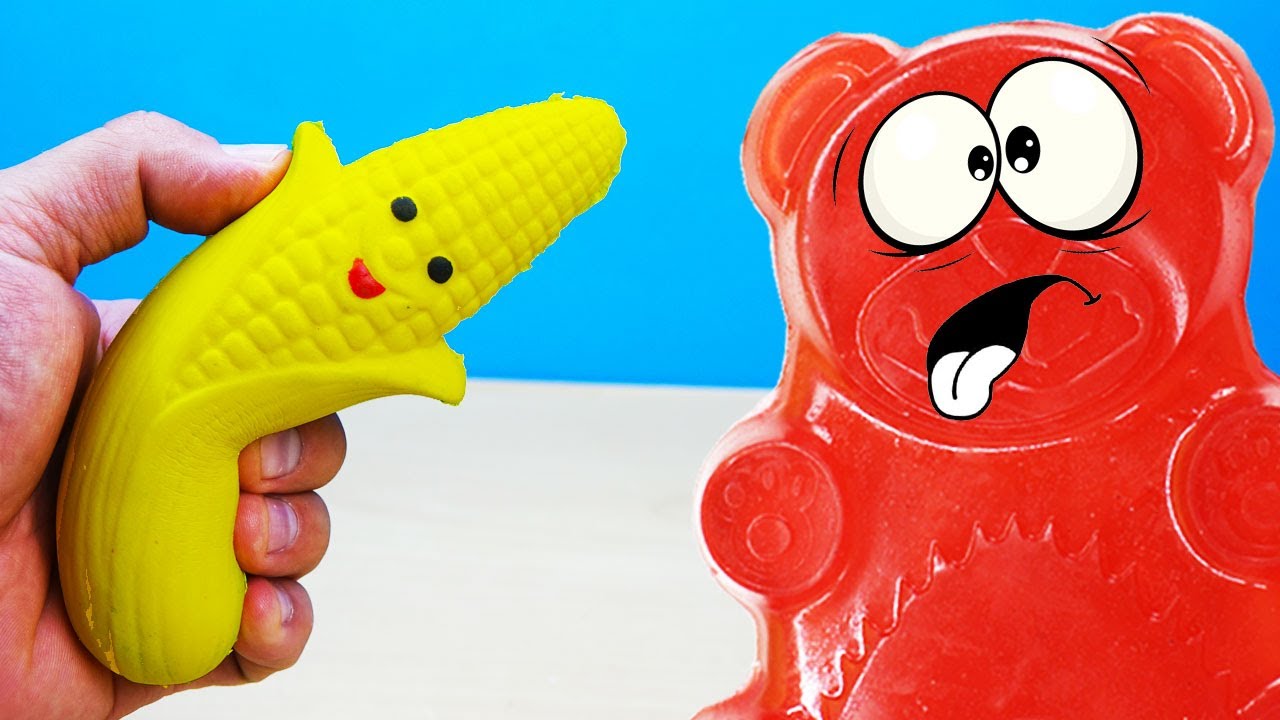 12 ANTI STRESSES E UMA GELECA PARA O URSO DE GELATINA VALERA | DESAFIO 12 ANTISTRESS E URSO VALERA
