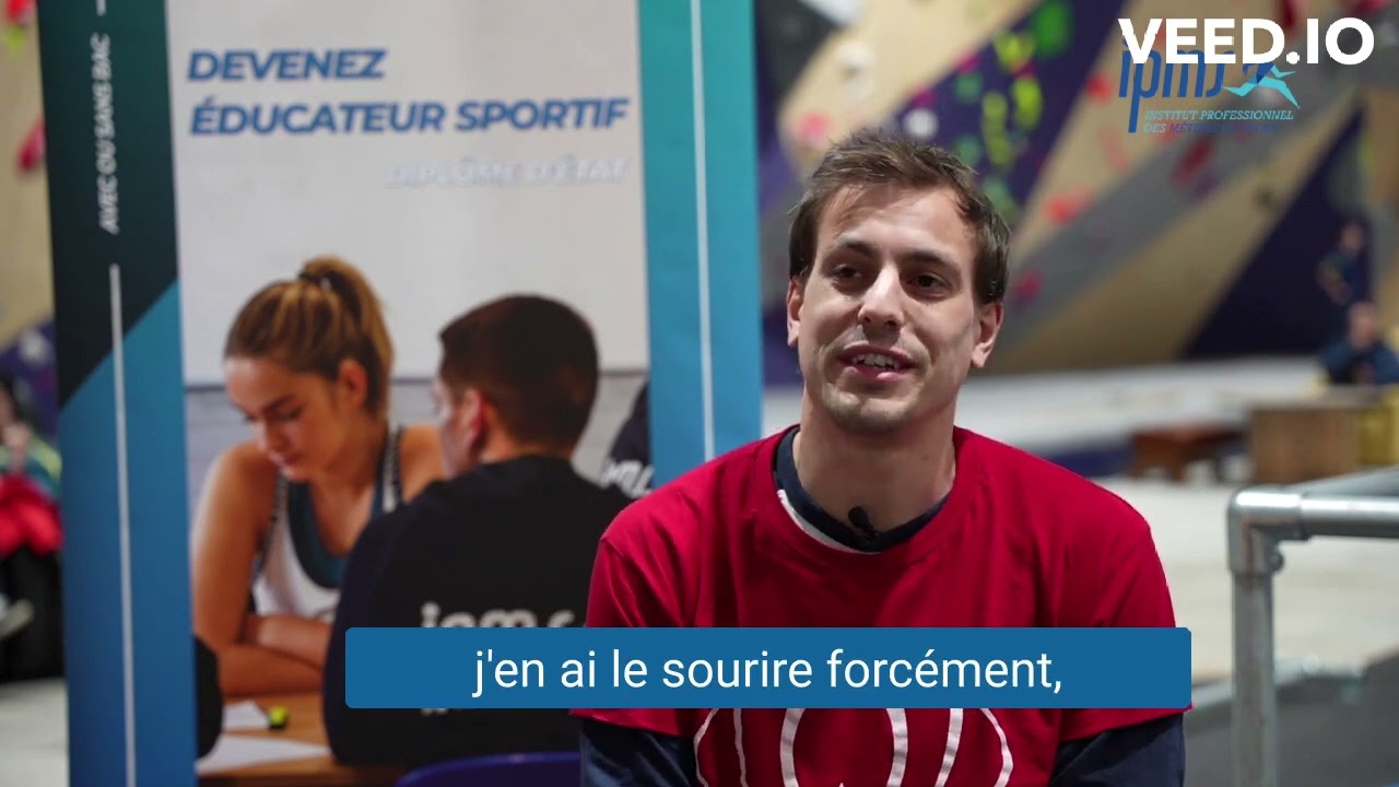 Interview d'un ancien élève en BPJEPS APT à l'IPMS de Tours
