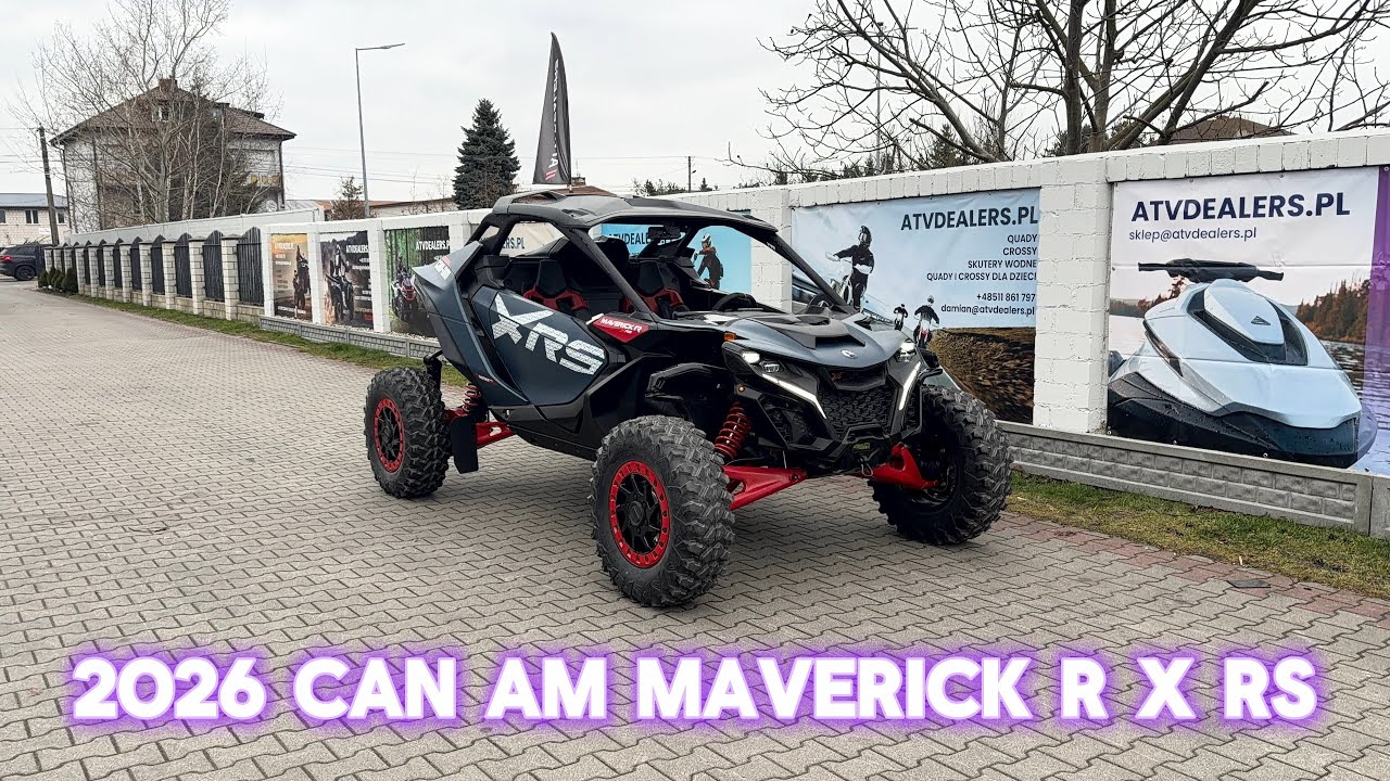 2026 CAN AM MAVERICK R X RS SMART SHOX szybka prezentacja modelu