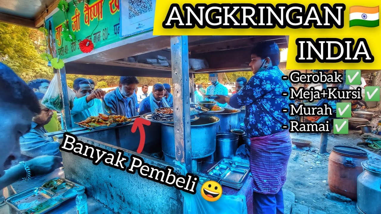 WARUNG ANGKRINGAN ALA INDIA: RAMAI SEKALI 😃🇮🇳🇮🇩 (2021)
