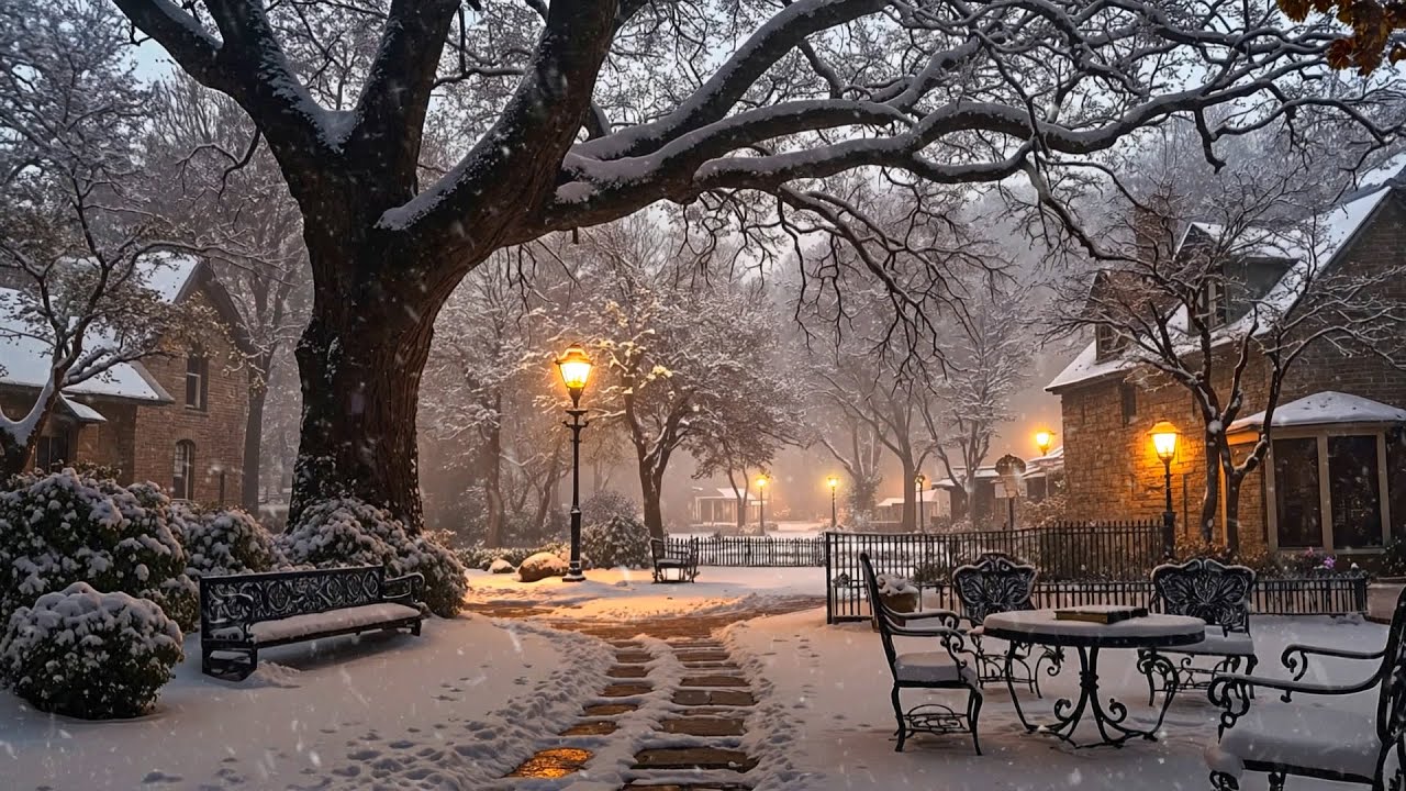 Deep in Study ❄️ A Snowy Gothic Village | Stillness of Winter & Dark Academia Piano