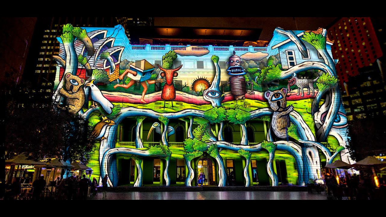 Gumscapes with Road and Creatures by Reg Mombassa & Spinnifex Group