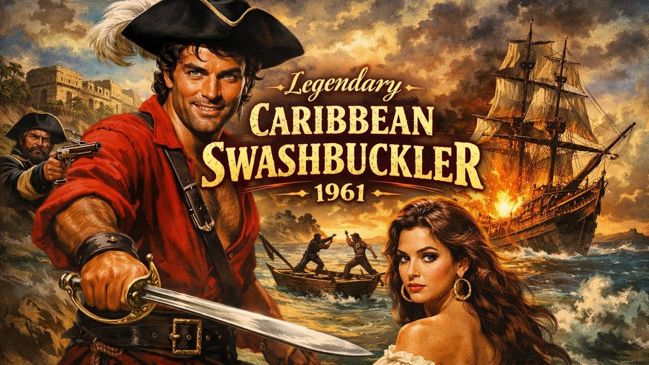 Legendary Caribbean Swashbuckler (1961) Full HD English Movie | Ken Scott, Letícia Román