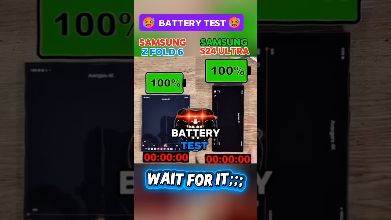 🔥🪫SAMSUNG Z FOLD 6 VS SAMSUNG S24 ULTRA BUTTER TEST 🔥🪫!!