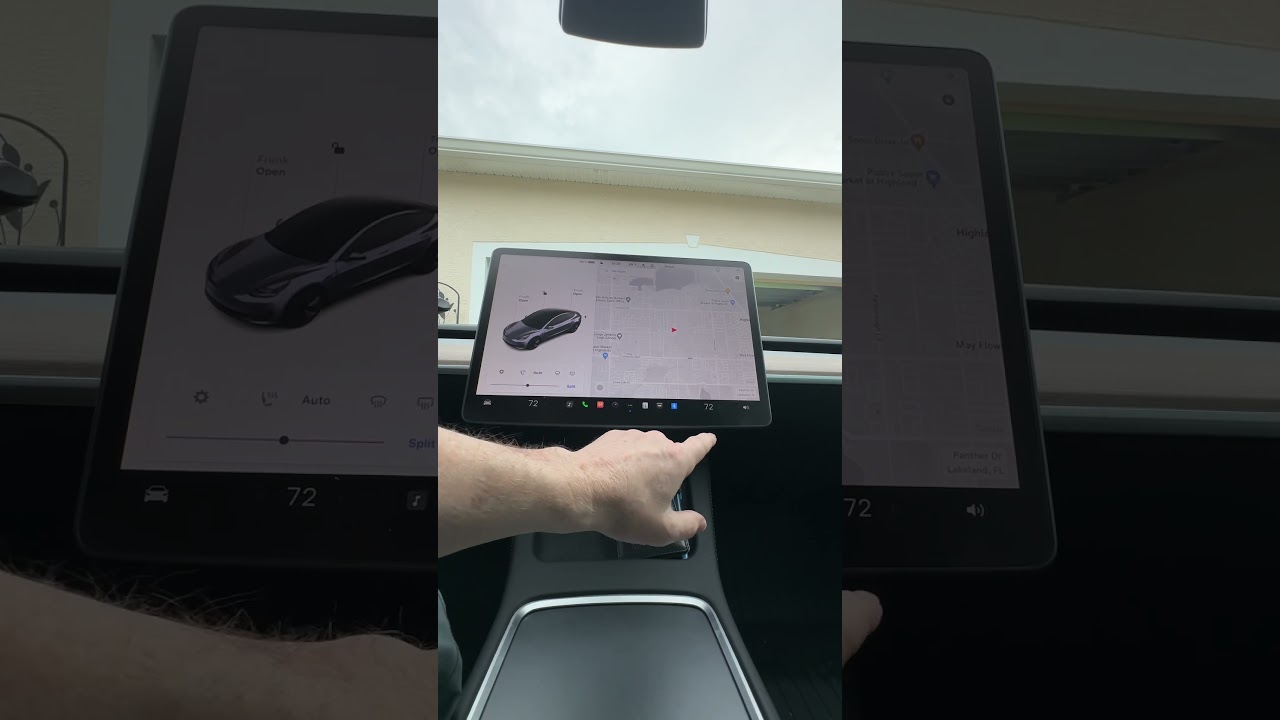 Dual climate control in Tesla Model 3 or spit mode for temperature control
