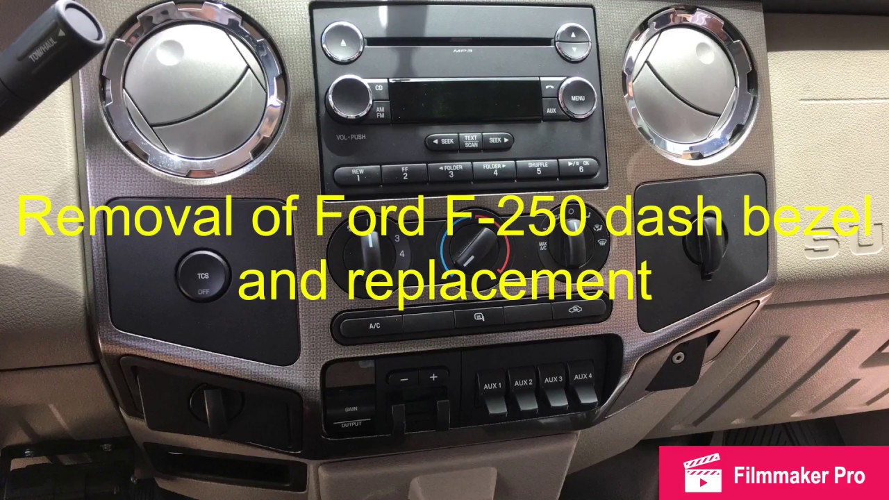 2008-2010 Ford F-250 dash board/dash bezel removal and replacement