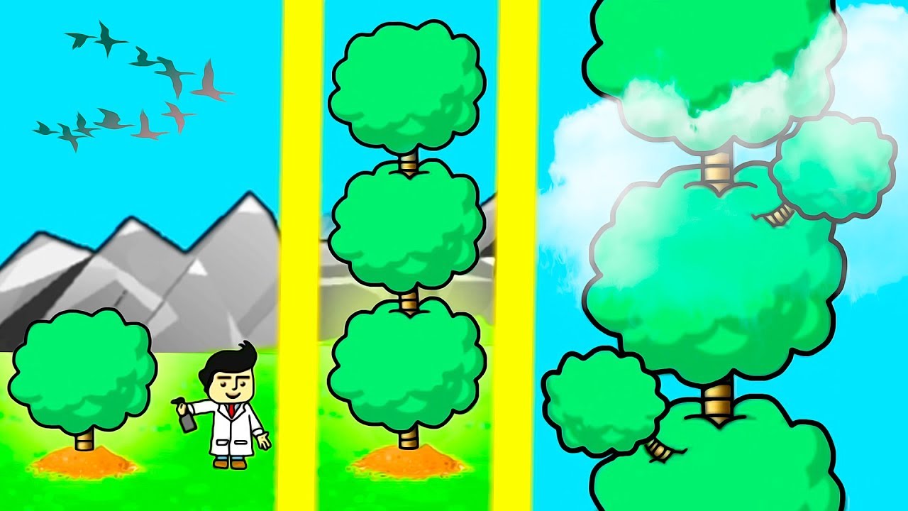 PLANTANDO UMA ÁRVORE INFINITA PARA ESCALAR ATÉ A LUA → Infinitree 📱🎮