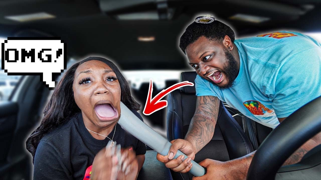 PUBLIC VACUUM REVENGE PRANK ON GIRLFRIEND...*HILARIOUS*