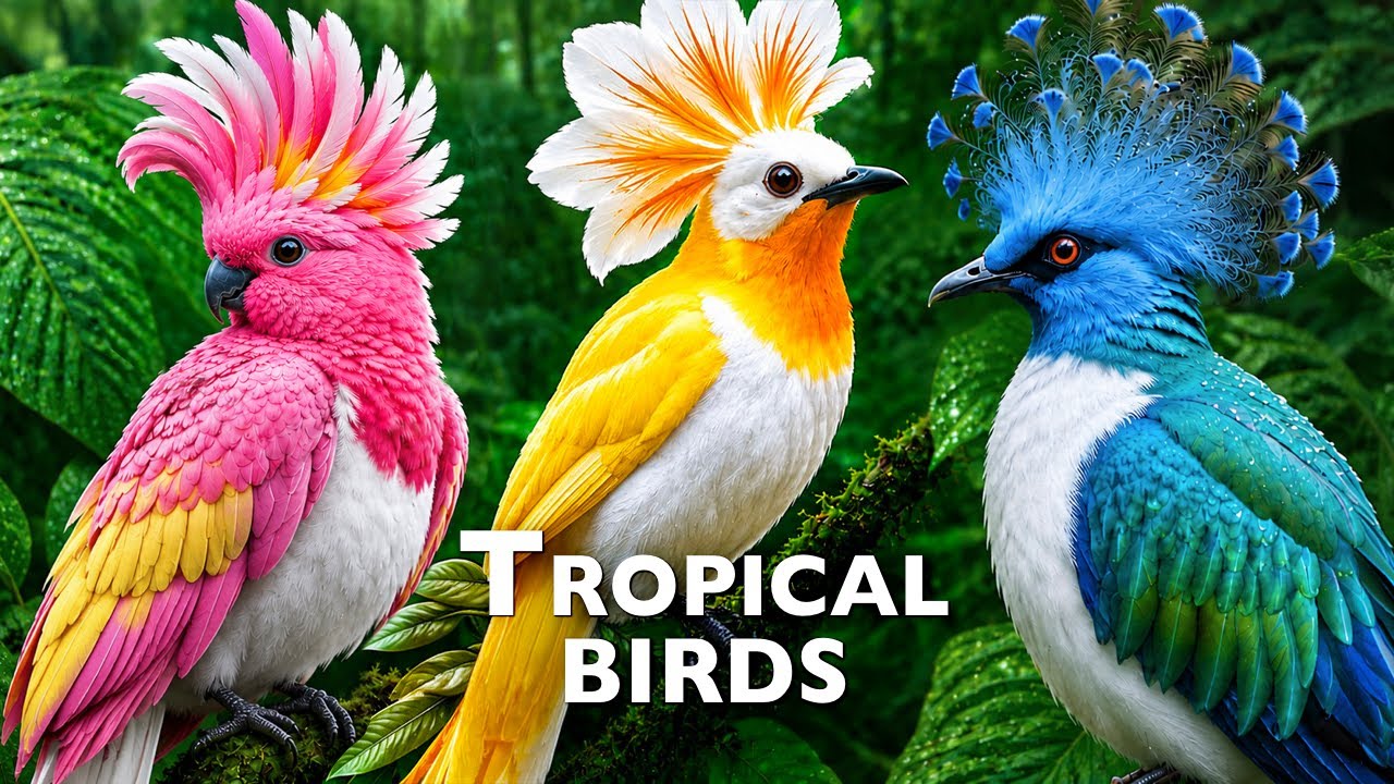 TROPICAL BIRDS DISCOVERY / 60FPS 4K ULTRA HD #4K #ANIMALS
