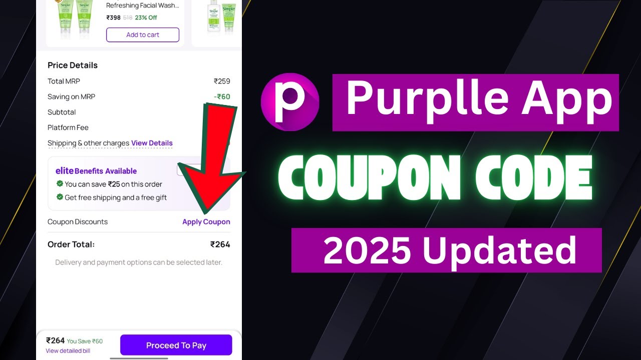Purplle App Coupon Code 2025 | Purplle App Discount Code | How to Use Coupon in Purplle App