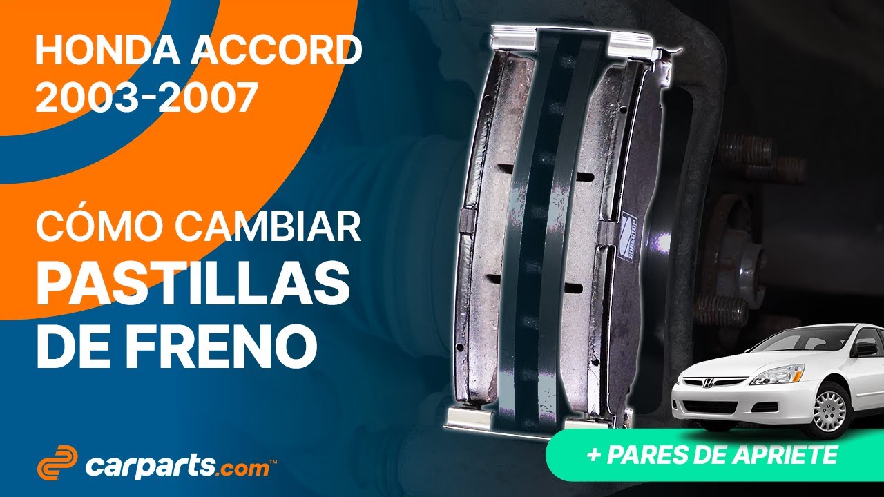 Cómo cambiar las pastillas de freno delanteras 2003-2007 Honda Accord 🚗