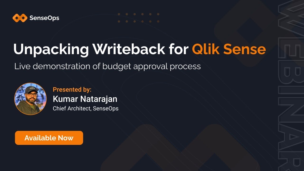 Unpacking Writeback for Qlik Sense | Live Demo