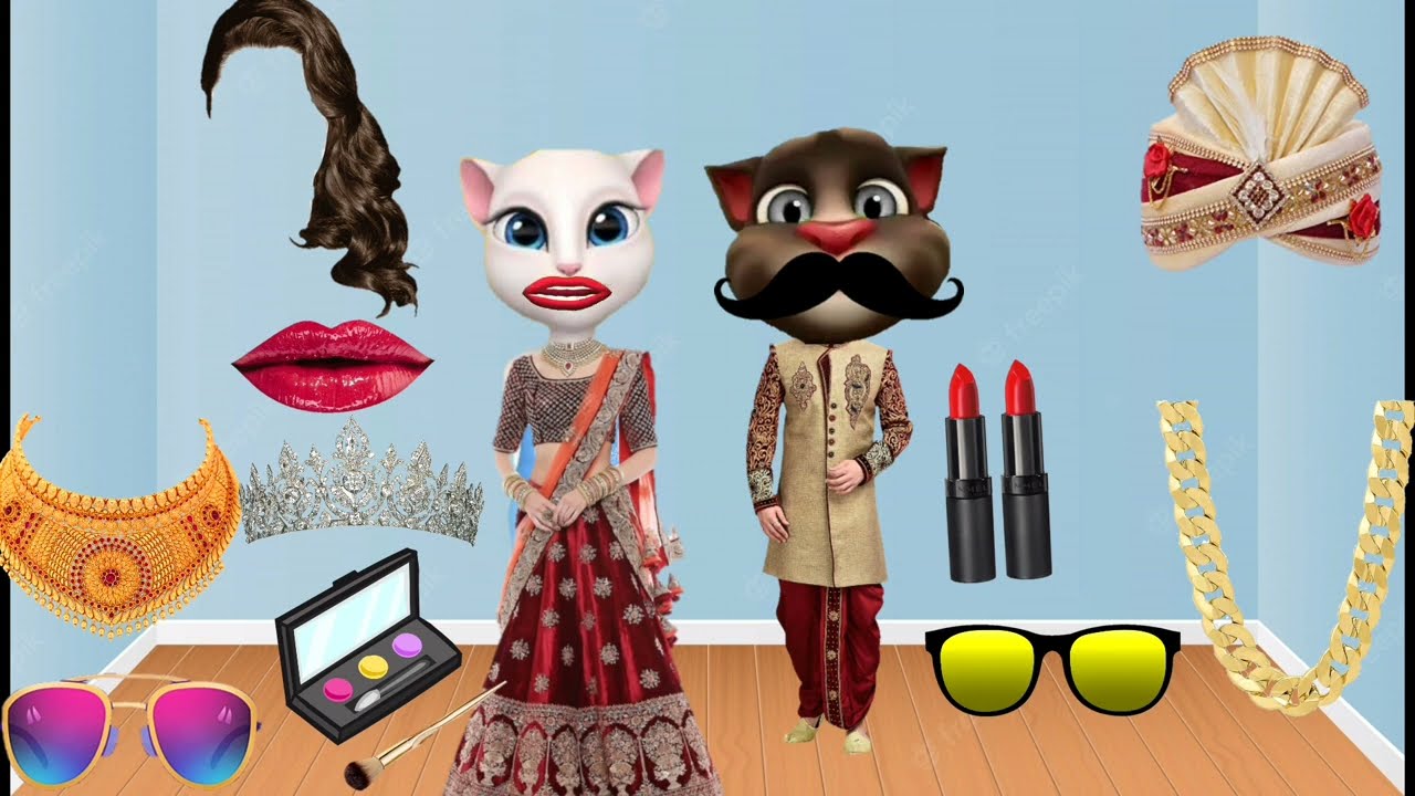 talking tom billu & billa dulha dulhan bridal makeup💄👸👄 comedy video |part-2 @MiniHouseAnimals