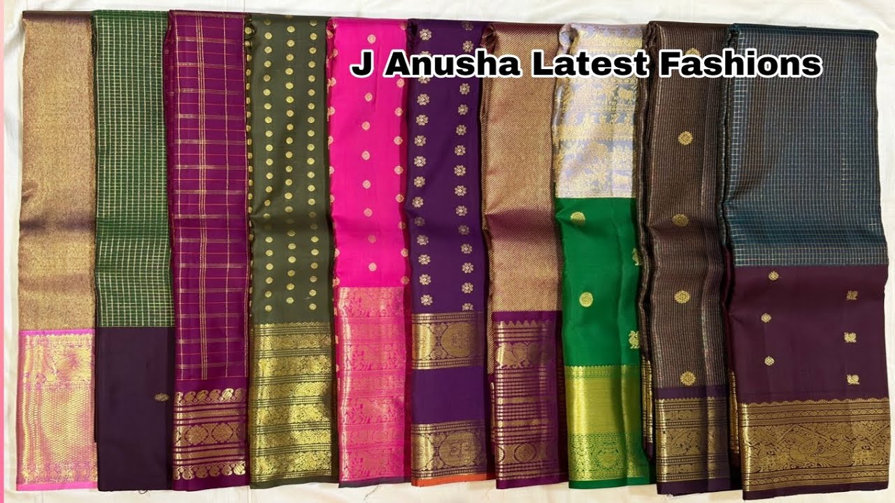 06-03-26 | 2g Pure Zari Kanchipuram Sarees New Stock @JAnushaLatestFashions 👉9493093905.