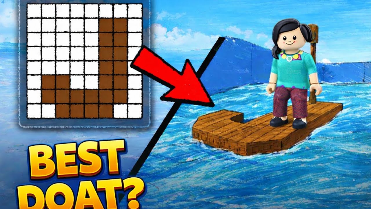Did I just drew the best boat? | Roblox | Draw a Raft & Set Sail |