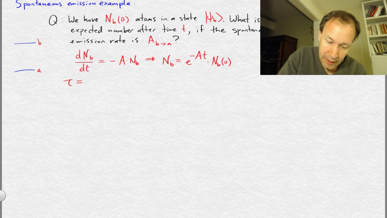 Spontaneous emission: example