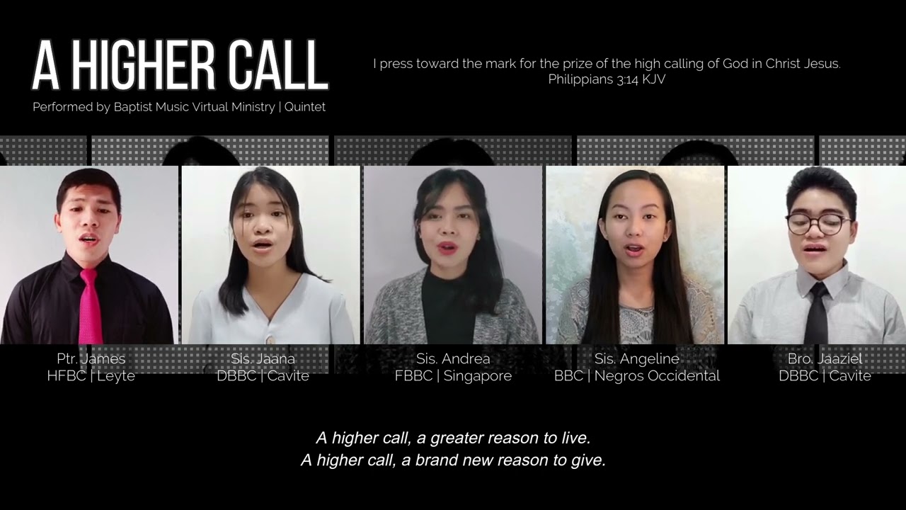 A Higher Call | Baptist Music Virtual Ministry | Quintet