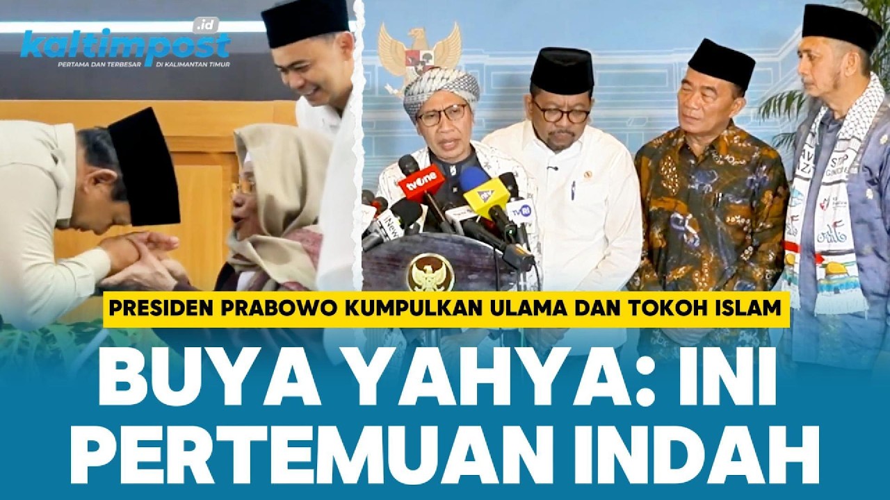 Buya Yahya dan Tokoh Islam Ungkap Isi Pertemuan Ulama dengan Prabowo di Istana, Bahas Apa Saja?