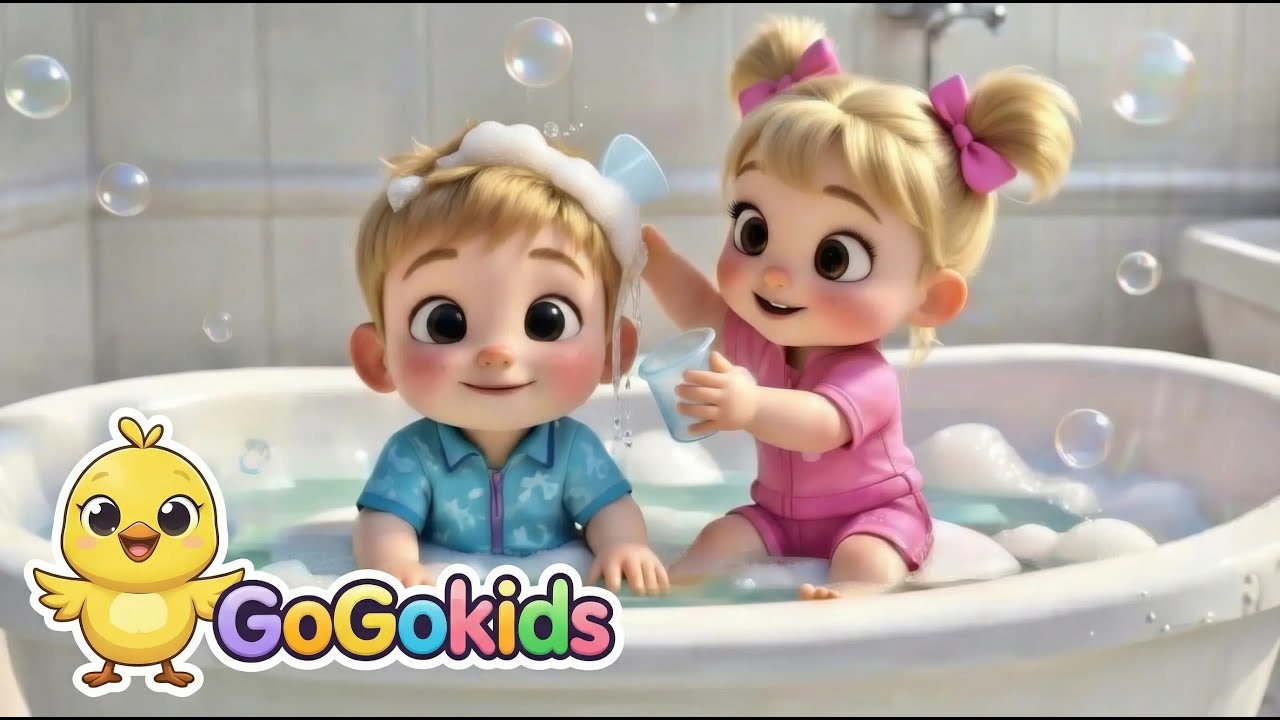 Kids Bath Song | Wash Hair, Sing & Play 🎵