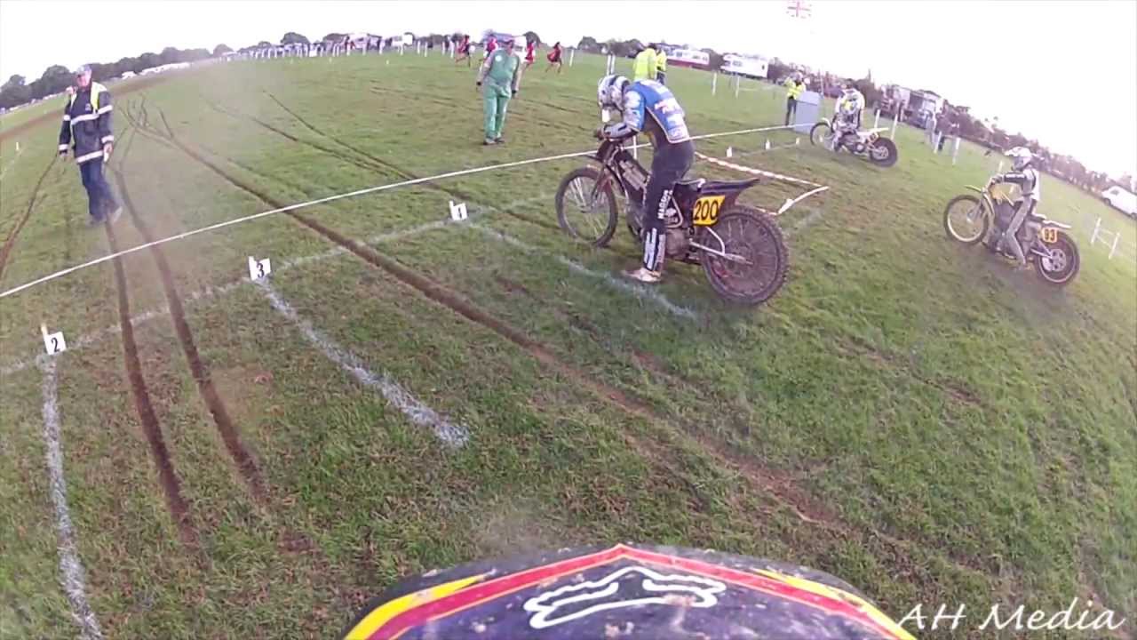Frittenden Grasstrack Season Finale (helmet cam) on board with Danny Warwick