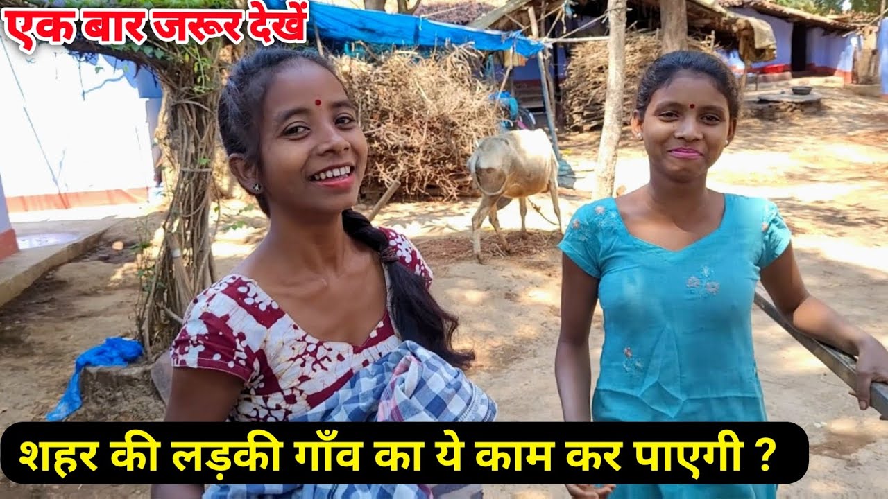 शहर की लड़की गाँव का ये काम कर पाएगी ? | village girl Vs city girl | gaon ki ladki kya kya karti hai