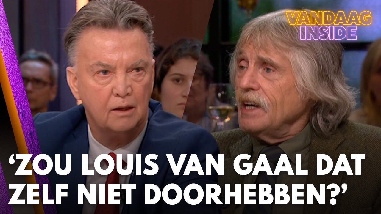 Johan Derksen ziet Louis van Gaal bij Pauw & De Wit: 'Zou hij dat zelf niet doorhebben?'