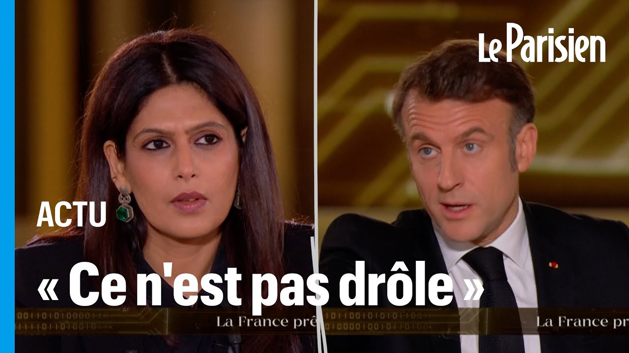 Emmanuel Macron recadré par une journaliste indienne pour sa vidéo de deepfakes