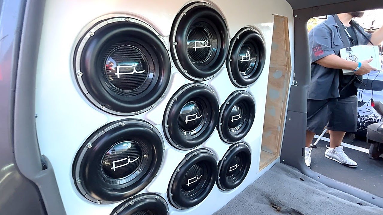 100,000 WATTS ON 9 12" SUBWOOFERS!!!