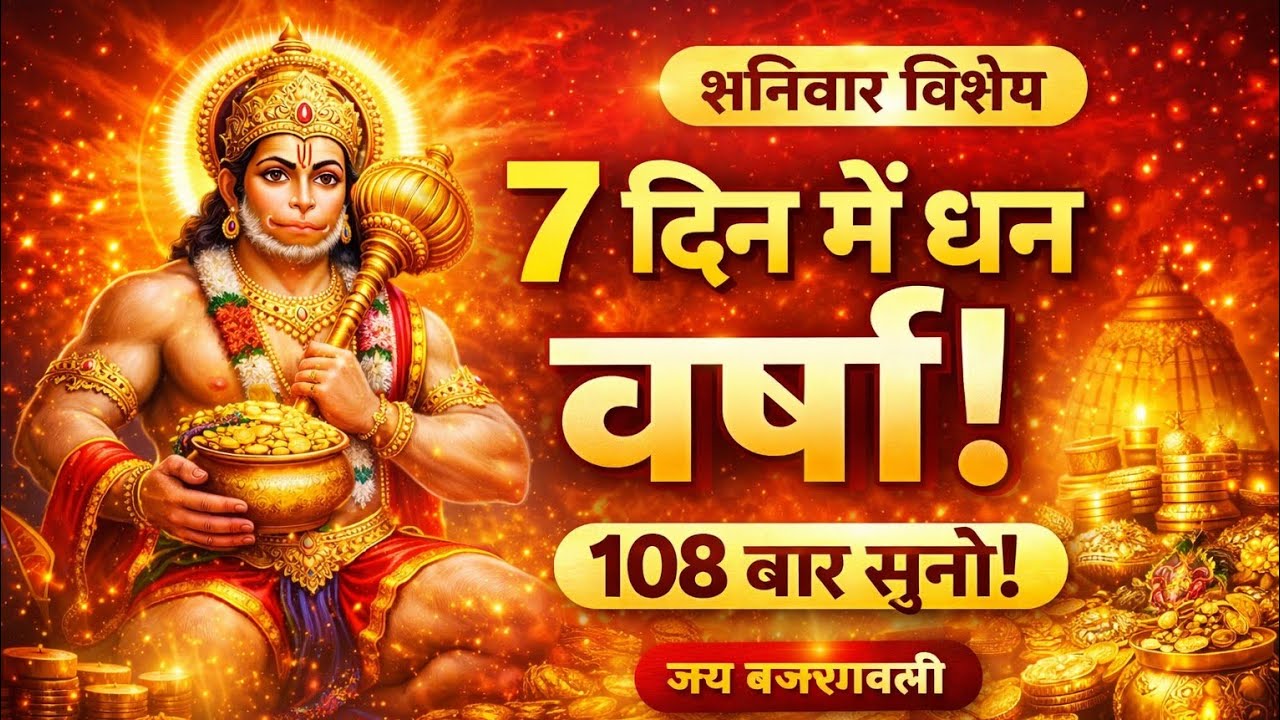 शनिवार का चमत्कारी हनुमान मंत्र | 7 दिन में बदलेगा भाग्य | धन वर्षा उपाय