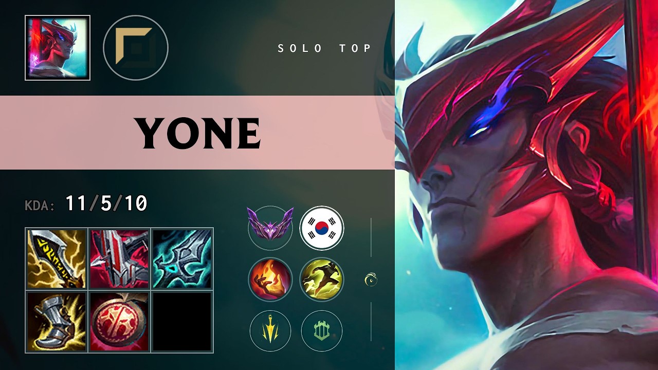Yone Top vs Yorick - KR Master Patch 26.15