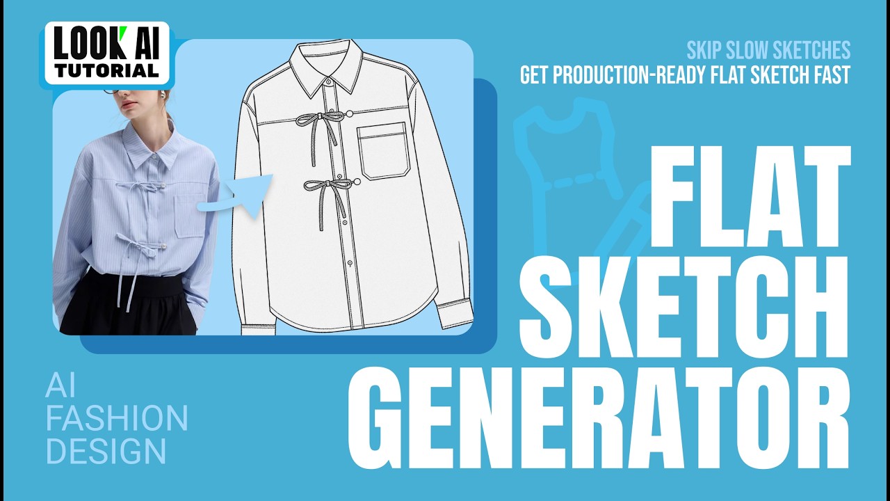 Fashion Design Technical flat sketch&mdash;one tap away!