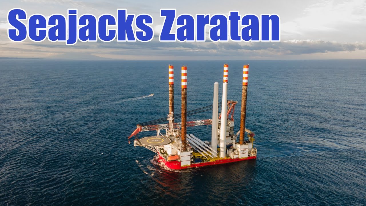 Seajacks Zaratan 航行【秋田洋上風力】