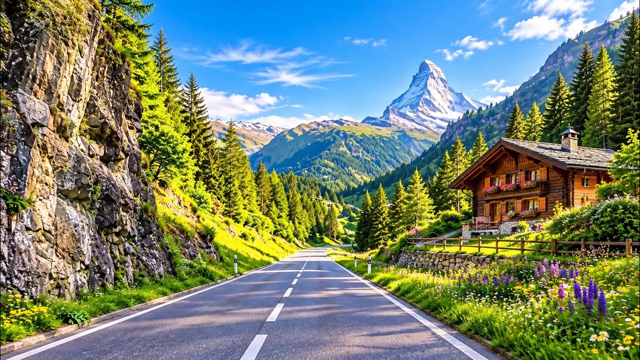 The Most Beautiful Road in the World? (4K Driving + Relaxing Music)