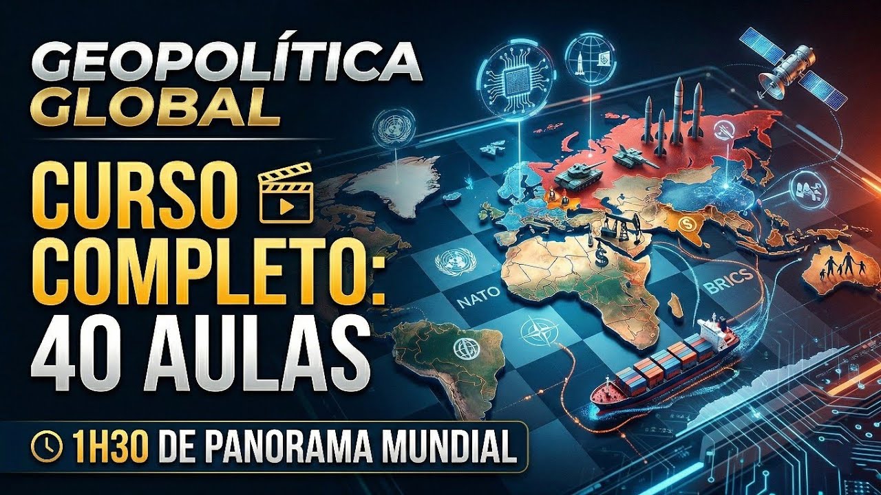 GEOPOLÍTICA MUNDIAL: Curso Completo (40 Aulas em 1 Vídeo)
