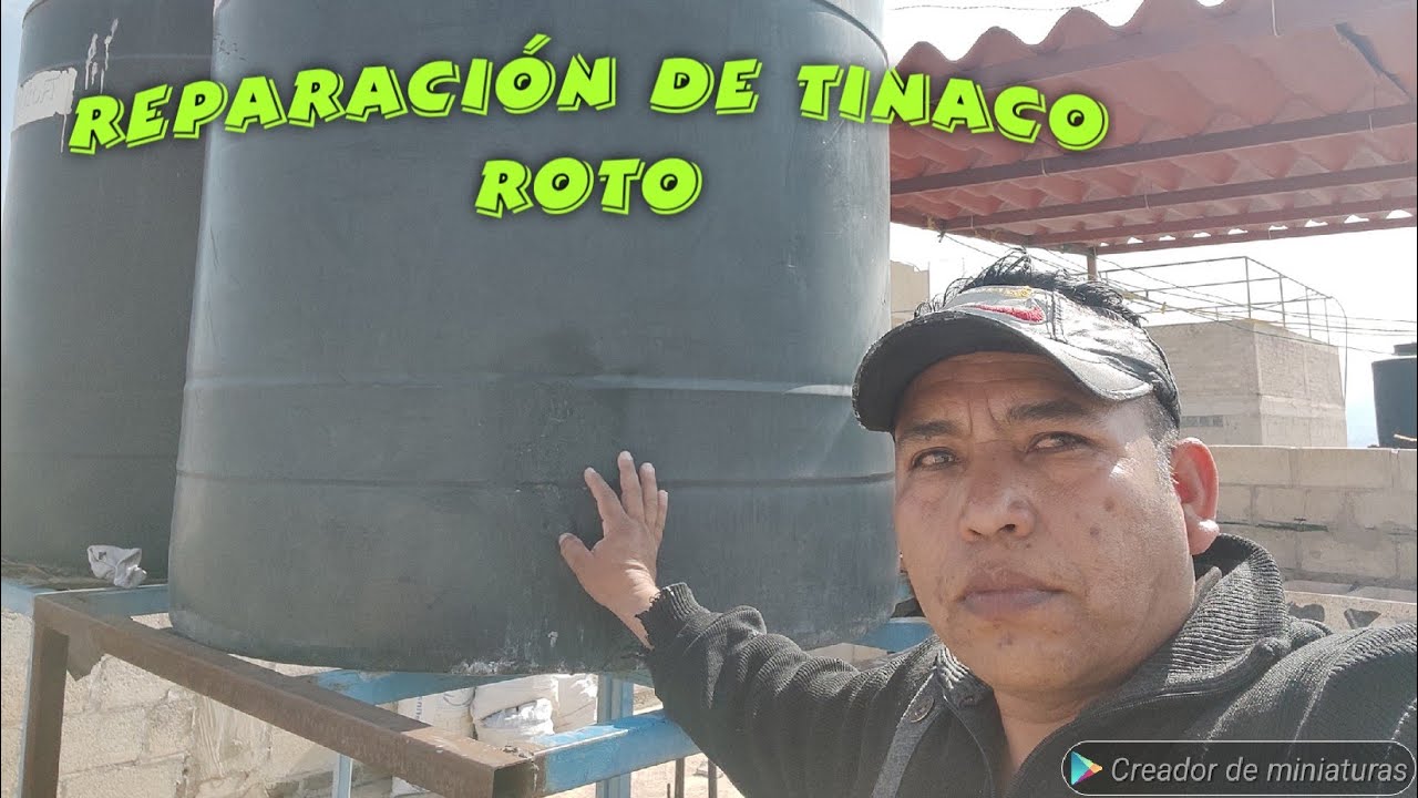 reparación de tinaco roto,15 cm aproximadamente