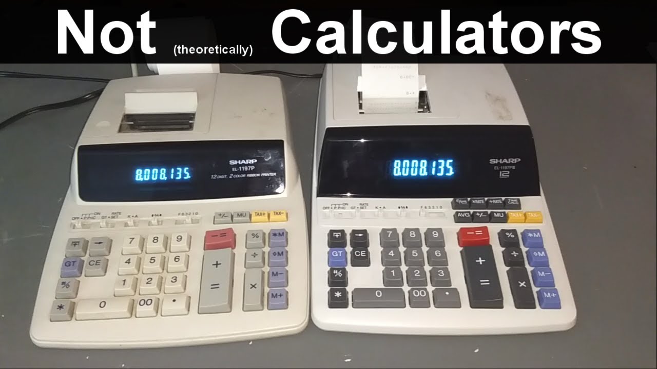 Sharp EL-1197P and EL-1197PIII adding machines