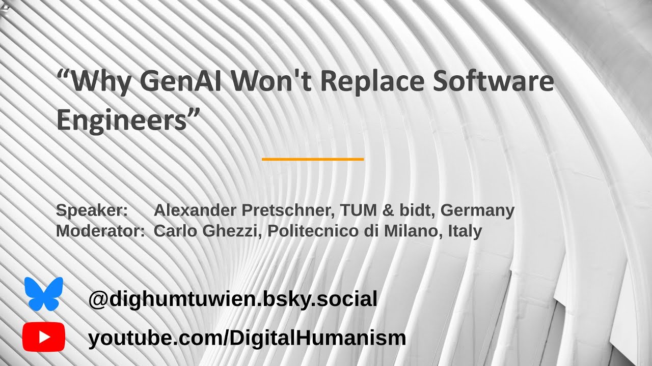 “Why GenAI Won't Replace Software Engineers”