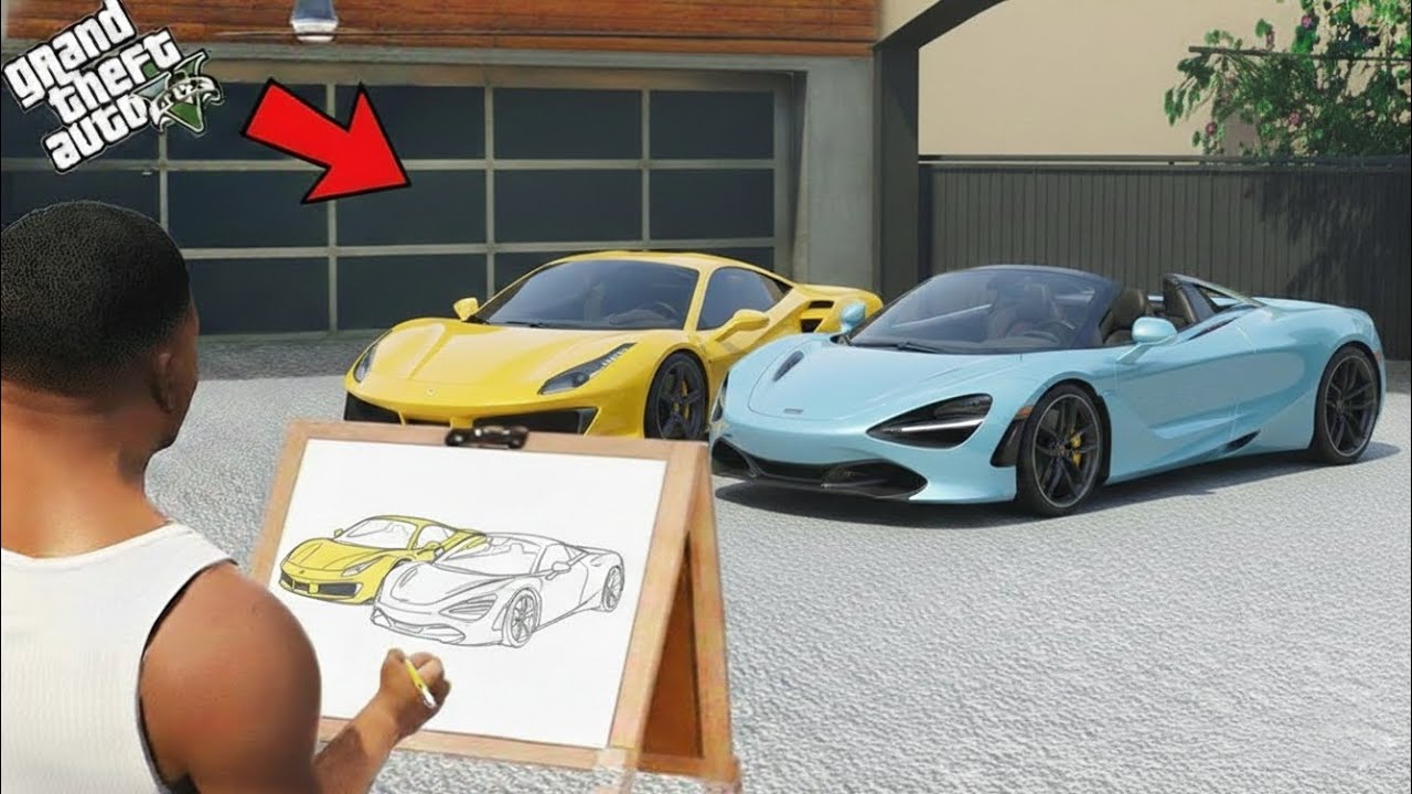 Gta 5 Franklin Shinchan 1 Car And Double Engine Super Cars Make Magical Ped 😀