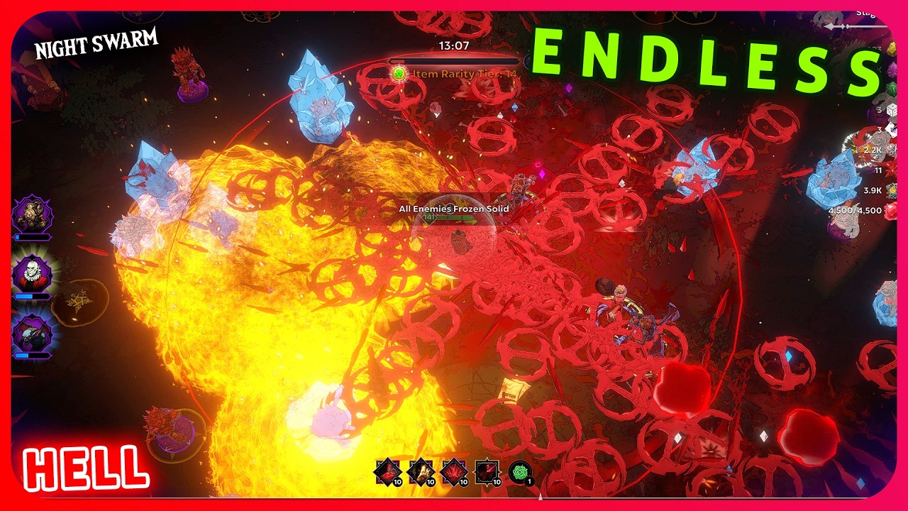 Night Swarm Gameplay| ENDLESS Mode + Build *HELL*
