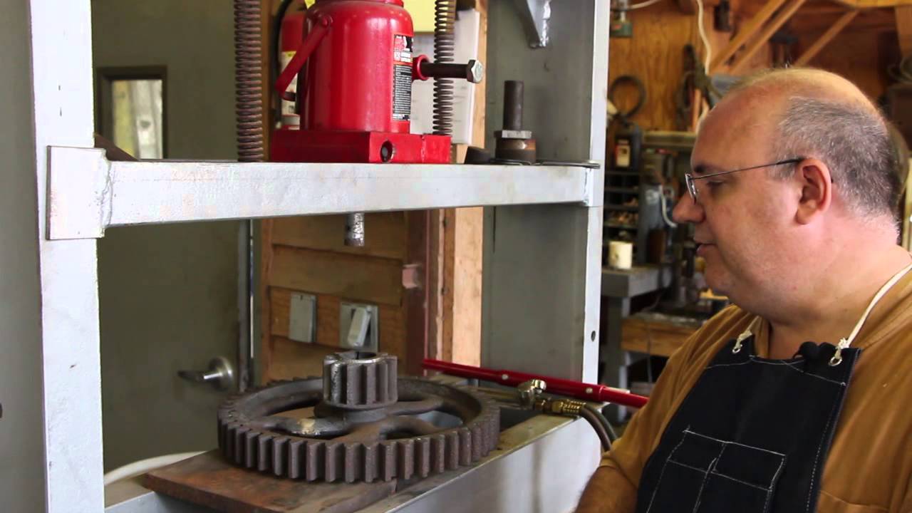 Gear Repair:  Making and Installing Bronze Bushings and Machining a New Shaft