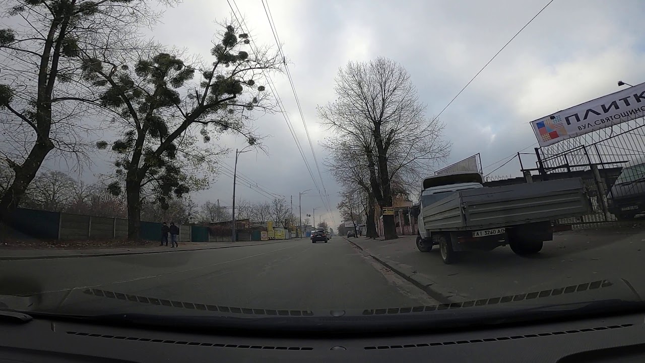 Урок вождения на Борщаговке