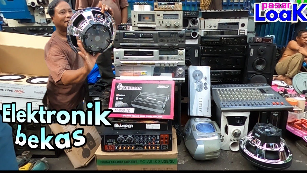 Update stok elektronik bekas di pasar loak Jatinegara 1 Juni 2025