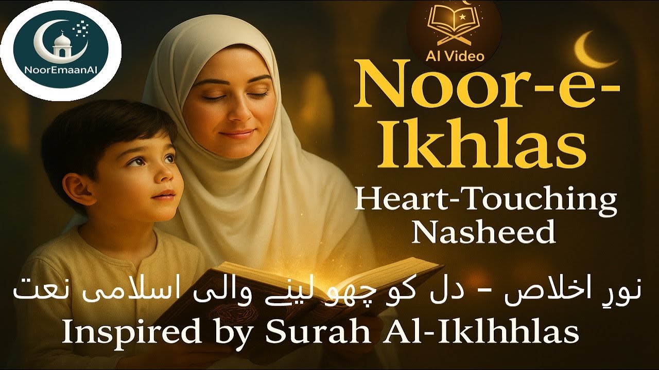 Noor-e-Ikhlas &ndash; Inspired by Surah Al-Ikhlas | Heart-Touching Islamic Nasheed | Noor Emaan AI