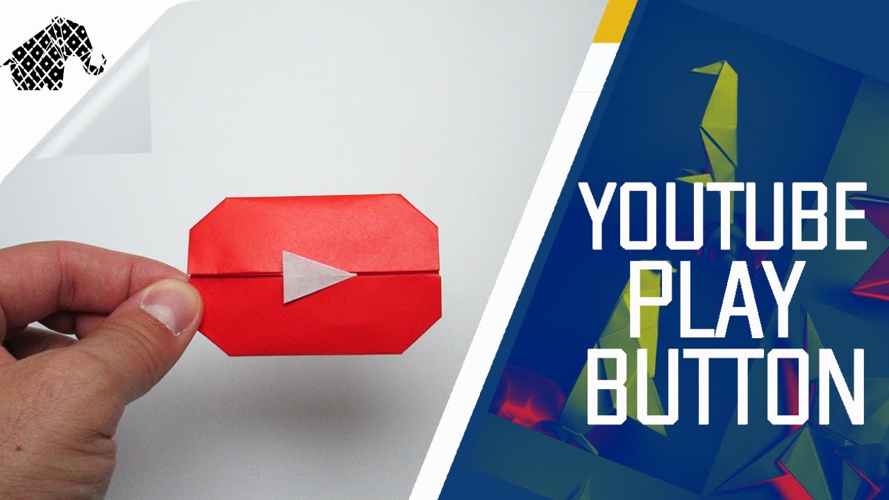 Origami - How To Make An Origami YouTube Play Button (Jo Nakashima)